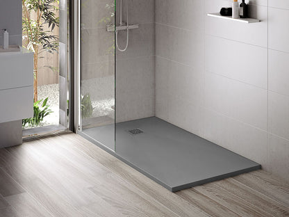 Aloni Madison Douchebak | 120x80x3cm | Composiet | Mat Grijs - WDtegels
