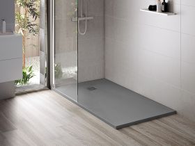 Aloni Madison Douchebak | 140x90x3cm | Composiet | Mat Grijs - WDtegels
