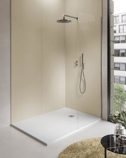 Aloni Madison Douchebak | 160x90x3cm | Composiet | Mat Wit - WDtegels
