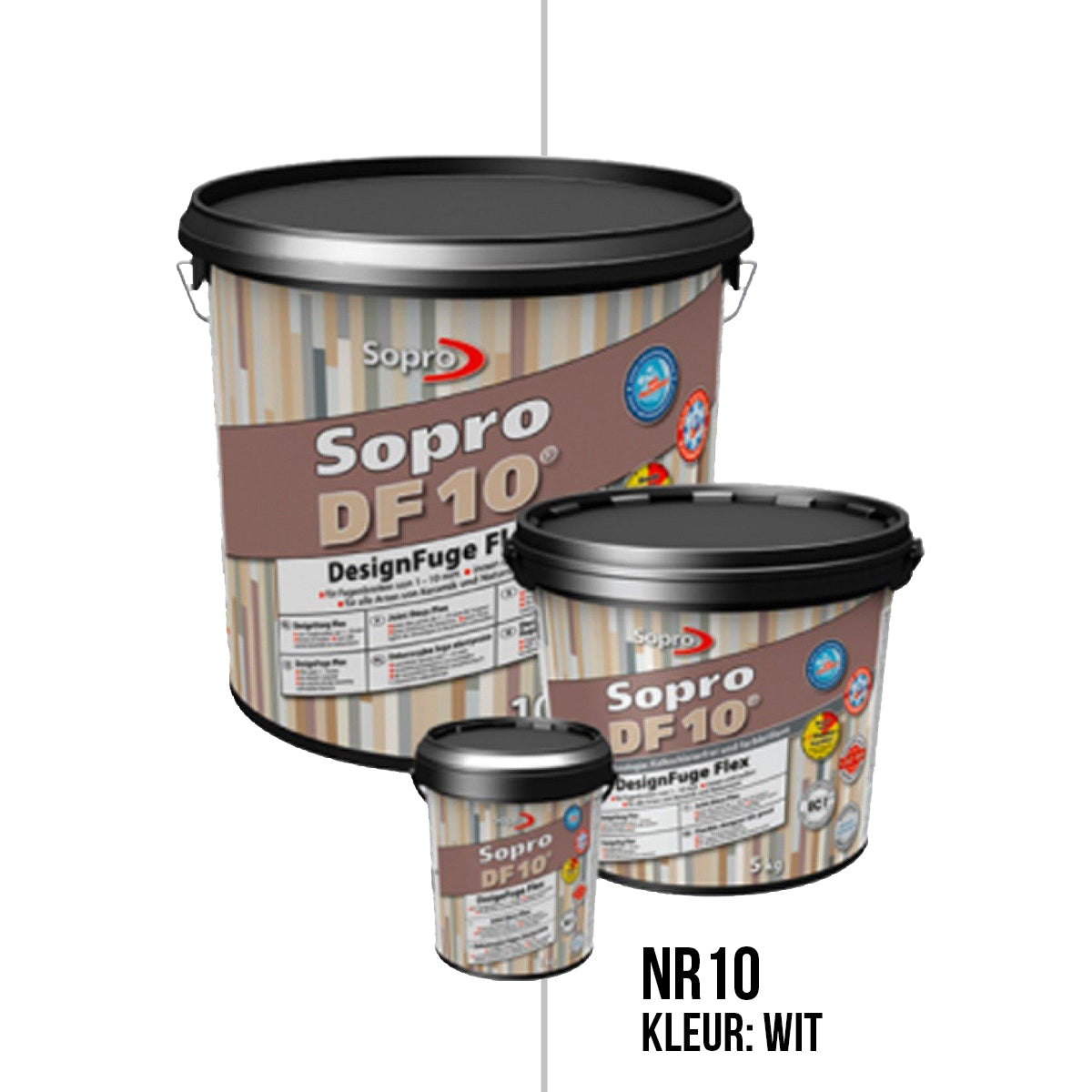 Voegmortel Sopro DF 10 Flexibel wit nr. 10 1kg - WDtegels