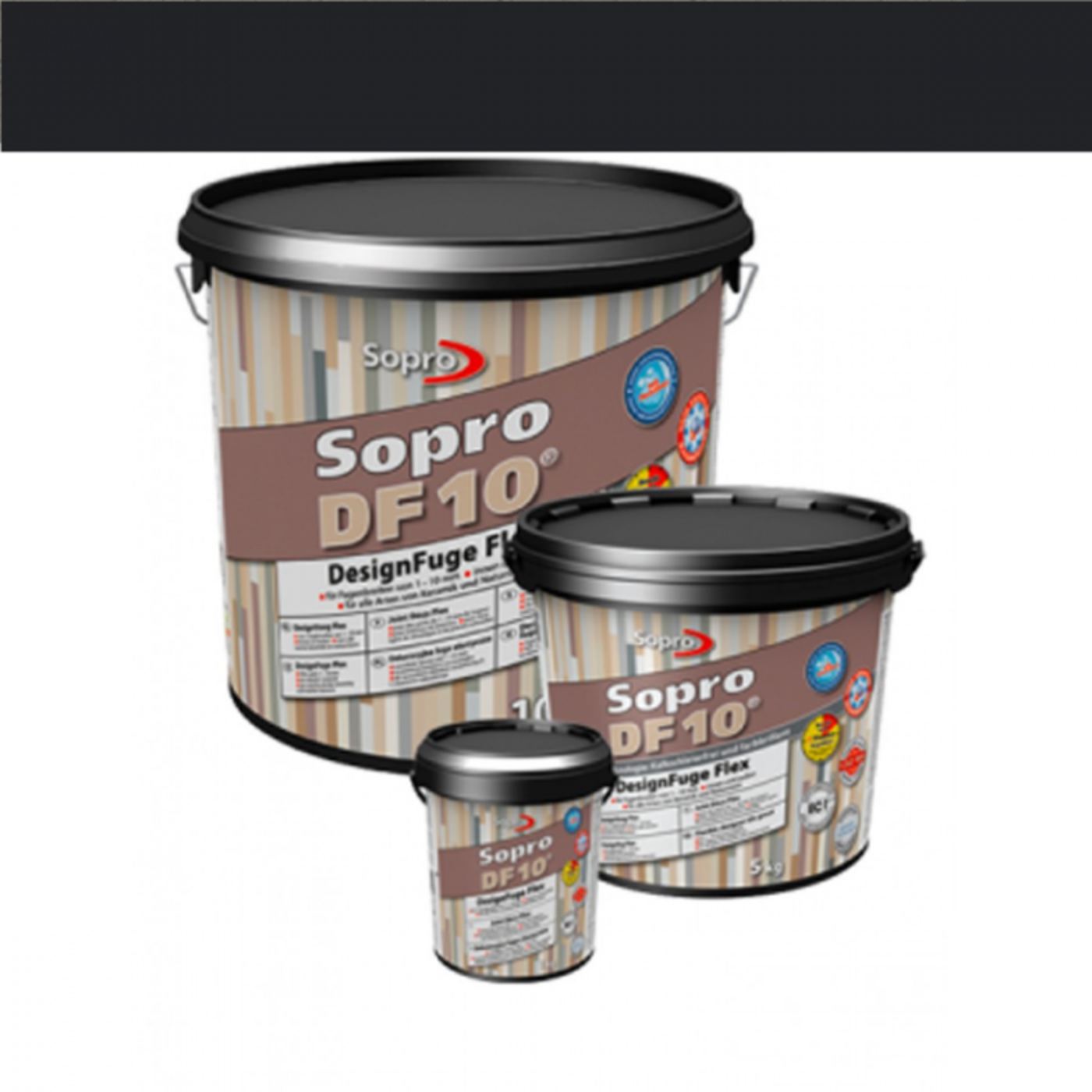 Voegmortel Sopro DF 10 Flexibel zwart nr. 90 5kg - WDtegels