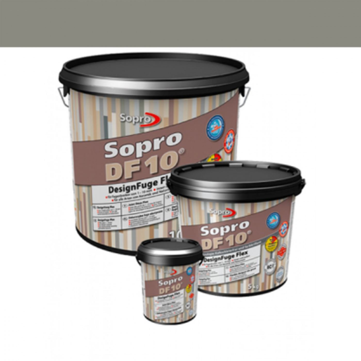 Voegmortel Sopro DF 10 Flexibel betongrijs nr. 14 5kg - WDtegels