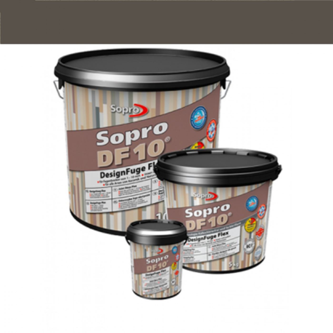 Voegmortel Sopro DF 10 Flexibel ebbenhout nr. 62 5kg - WDtegels