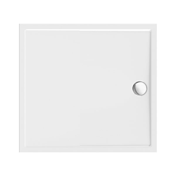 Aloni Plato de Ducha Cuadrado 90x90x4cm | Acrílico | Blanco Brillo