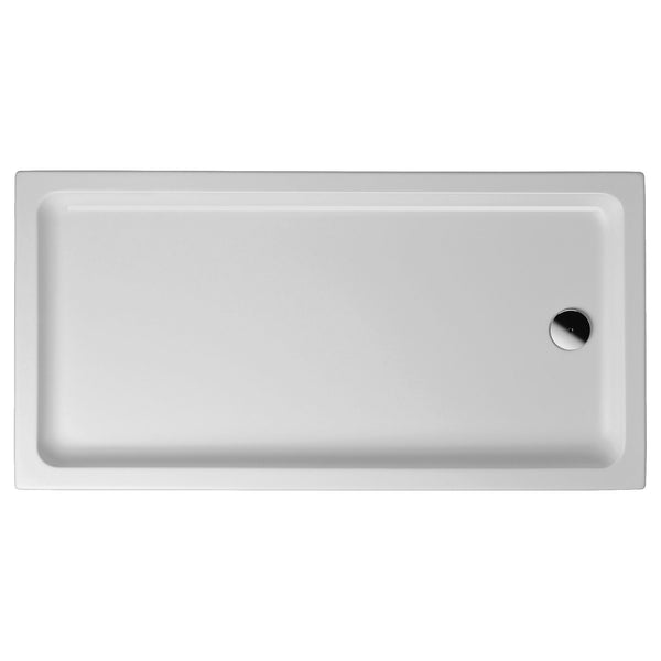 Aloni Plato de Ducha Rectangular | 120x80x4cm | Acrílico | Blanco Brillo