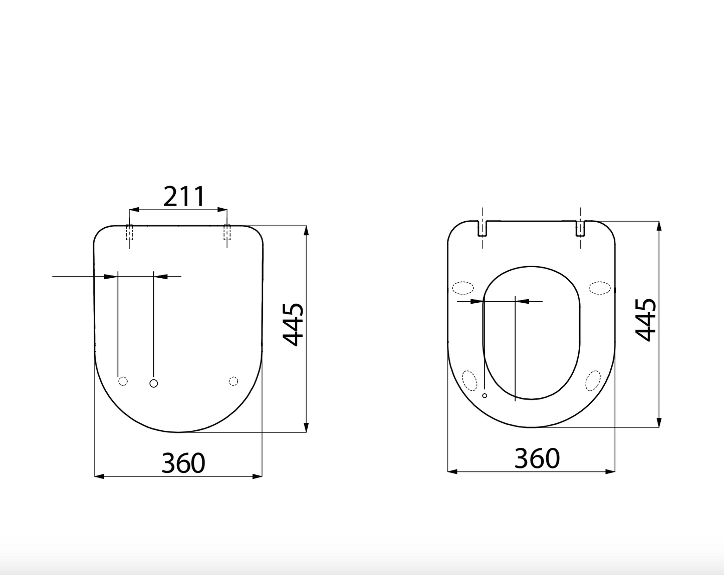 Asiento de inodoro Creavit de cierre suave de Duroplast con bisagras de acero inoxidable y liberación rápida, color antracita mate.