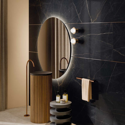 Vloer- en wandtegel Siana Precious Black Naturale 120x120 rett - foto 6