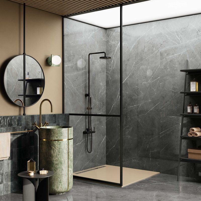 Vloer- en wandtegel Siana Stone Grey Antic 120x120 rett - foto 4