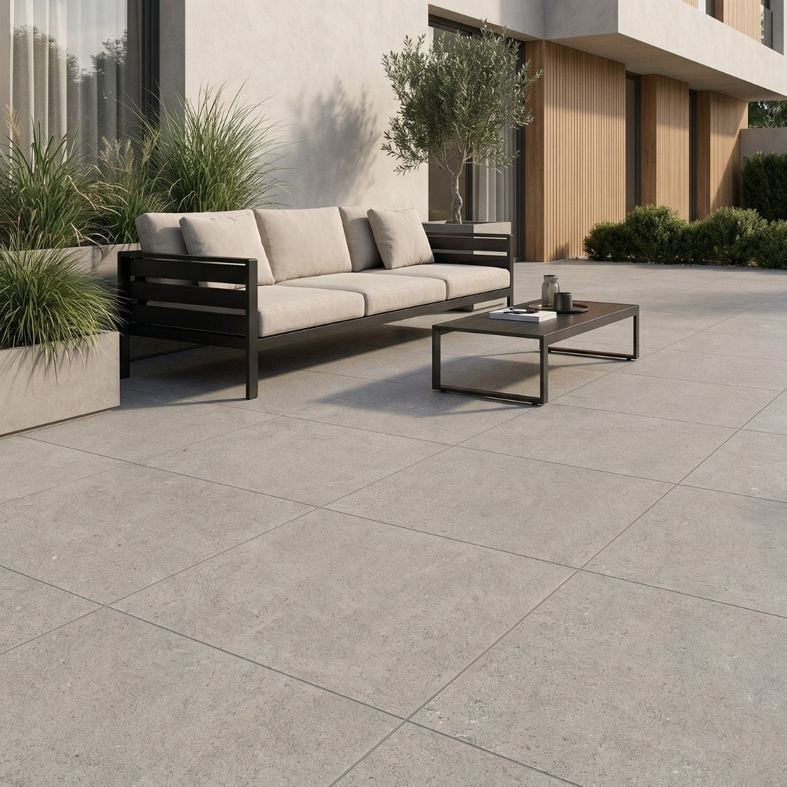 Terrastegel Yacht Gray 60x60 rett 20mm