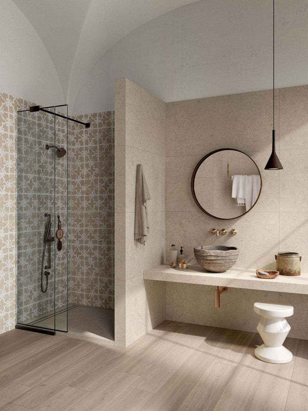 Vloer- en wandtegel Trani Beige 120x120 rett - foto 5