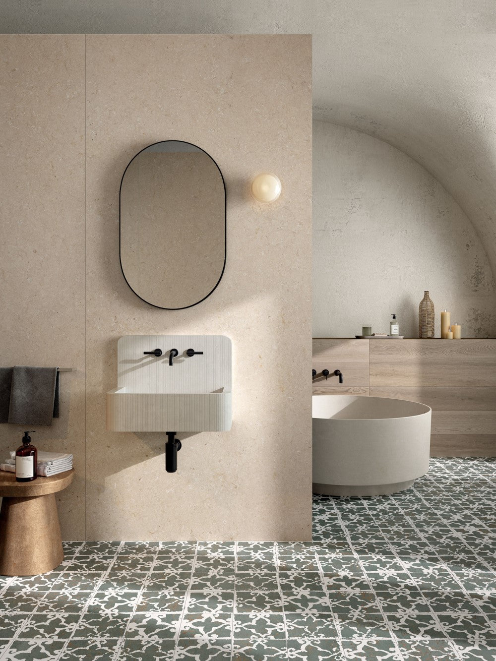 Vloer- en wandtegel Trani Beige 120x120 rett - foto 6