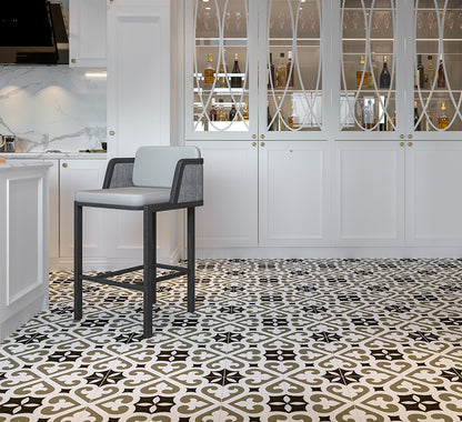 Vloertegel Cemento Decor Verona Grey 45x45