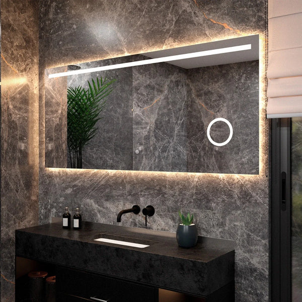 Bathroom mirror - 180x80cm - Frameless