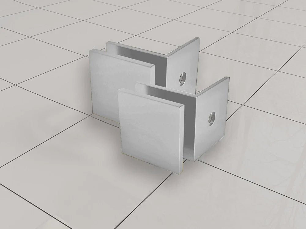 Less inloopdouche 90 x 200 cm Nano helder glas/chroom Wiesbaden