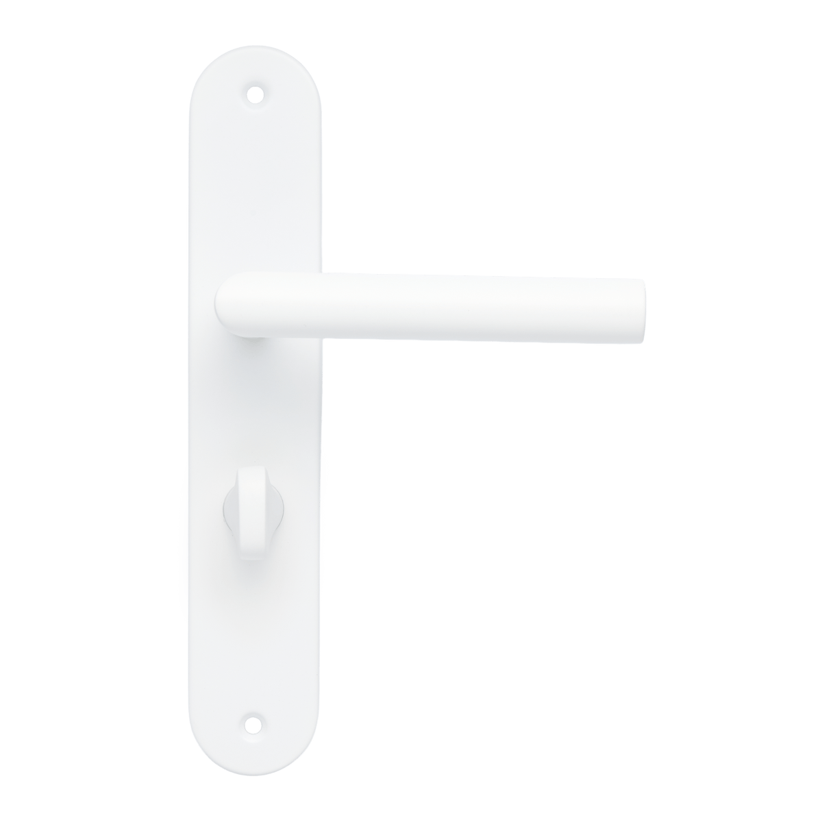 Deurklink Lucano in wit met WC-sluiting 63 mm