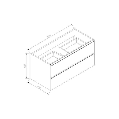 Badmeubel aktieset PL 100 HOOGGLANS WIT - WDtegels