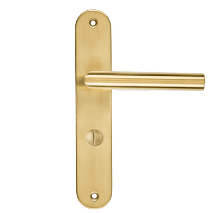 Deurklink Andria in goud met WC-sluiting 63 mm