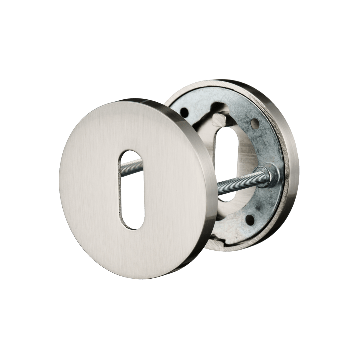 Rond sleutelrozet in RVS – 6 mm dik