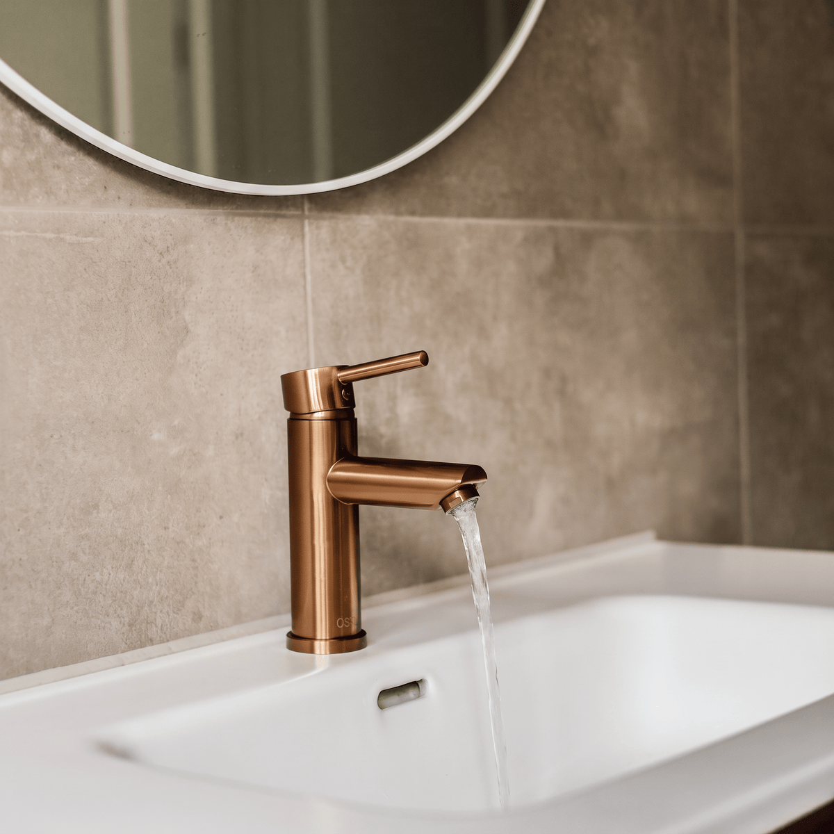 Atranti - Wastafelkraan Brons - Warm/Koud