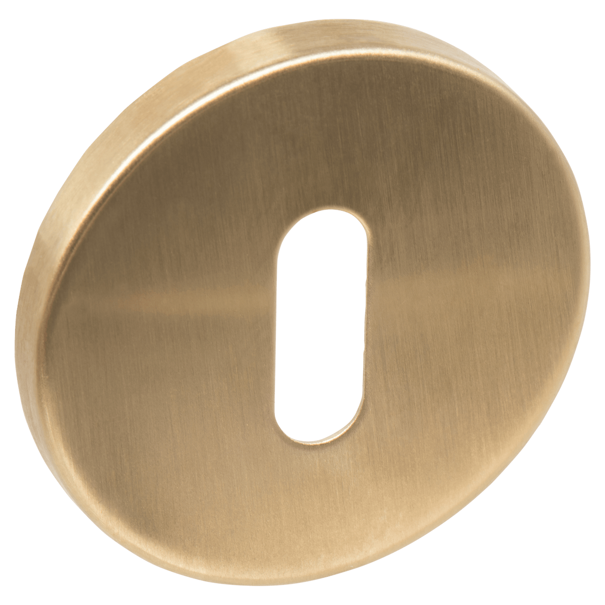 Rond sleutelrozet in goud