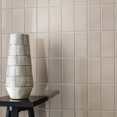 Wandtegel Metro Basic Tortora glans 7,5x15