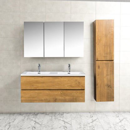 Onderkast badkamermeubel Tieme mat eiken 120x50x48cm - WDtegels