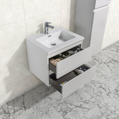 Onderkast badkamermeubel Tieme hoogglans wit 60x50x48cm