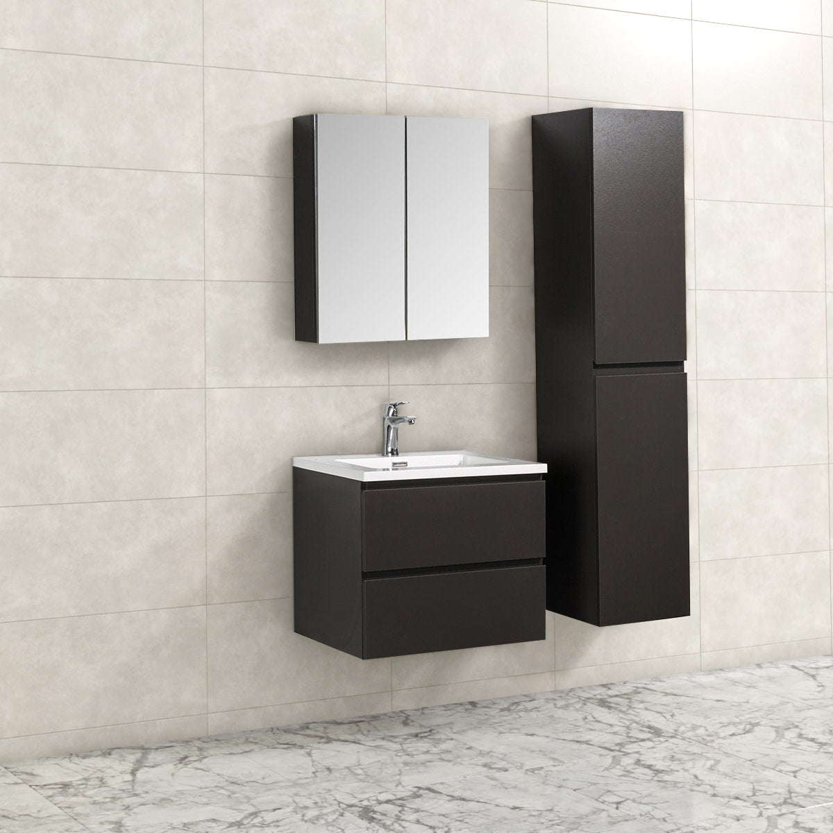 Onderkast badkamermeubel Tieme mat grijs 60x50x48cm - WDtegels