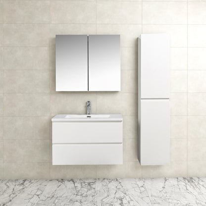 Onderkast badkamermeubel Tieme hoogglans wit 80x50x48cm