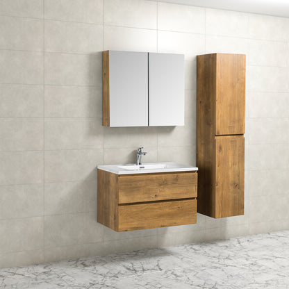 Mueble bajo mueble de baño Tieme roble mate 80x50x48cm