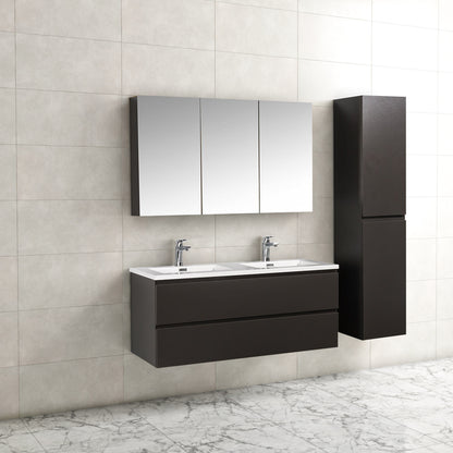 Onderkast badkamermeubel Tieme mat grijs 120x50x48cm