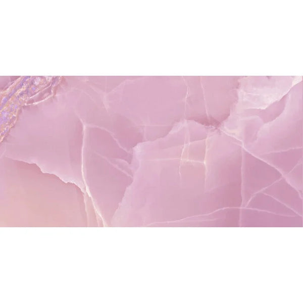 Azulejo de suelo Onyx Rose pulido 60x120 rett