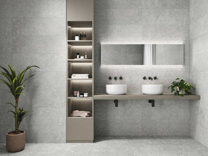 Floor tile Stoneland Pearl mat 120x120 rett