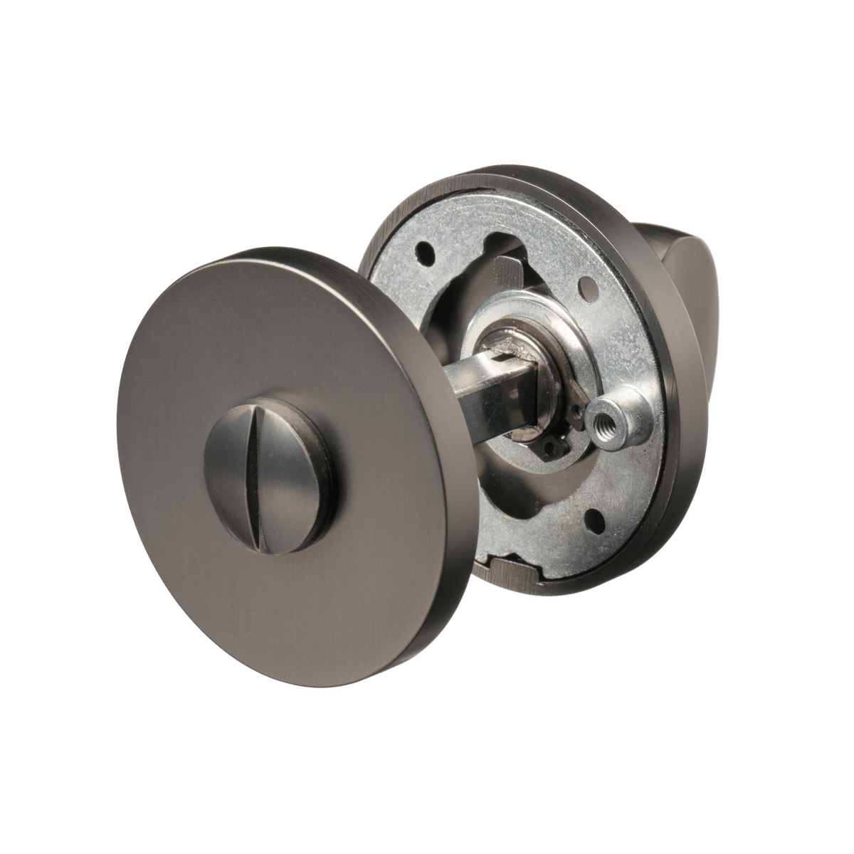 Rond wc-rozet Basio in gun metal