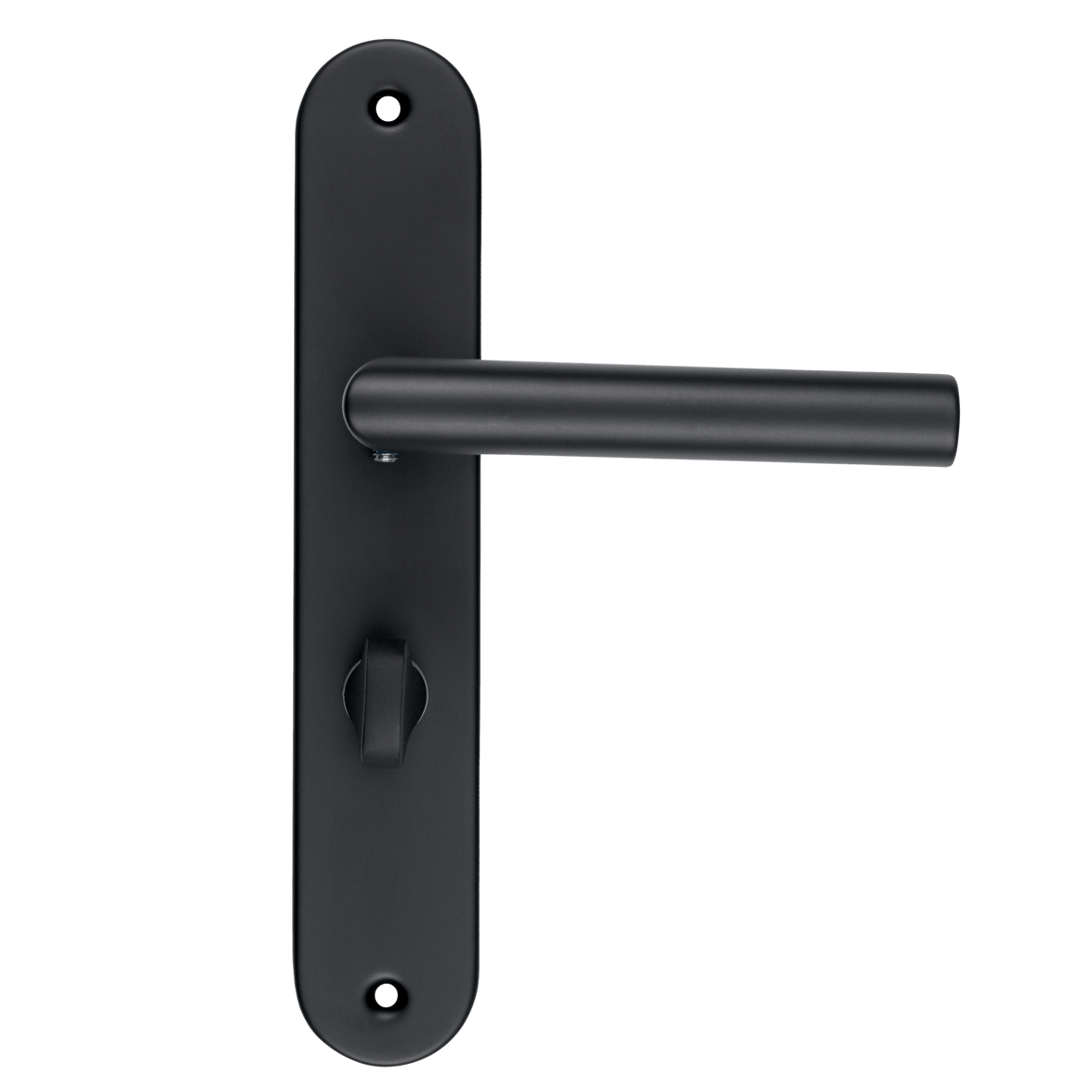 Deurklink Belluno in zwart met WC-sluiting 63 mm