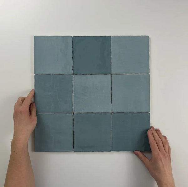 Moos Sky brillo formado a mano 13x13