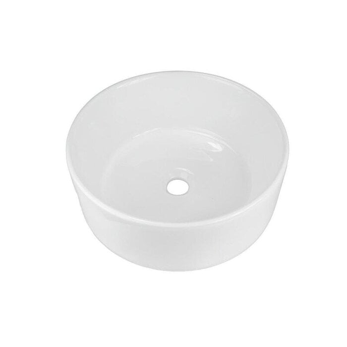 Waskom Opbouw Lorens Cilinder 40x40x15cm Wit