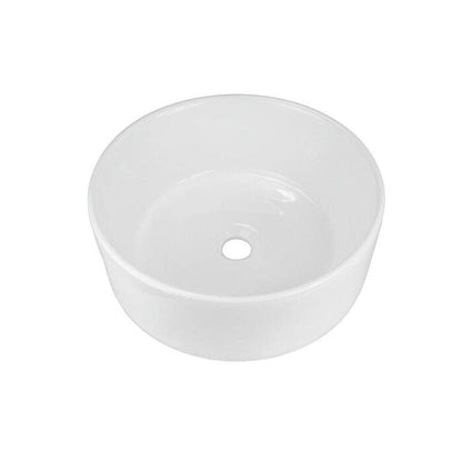 Waskom Opbouw Lorens Cilinder 40x40x15cm Wit