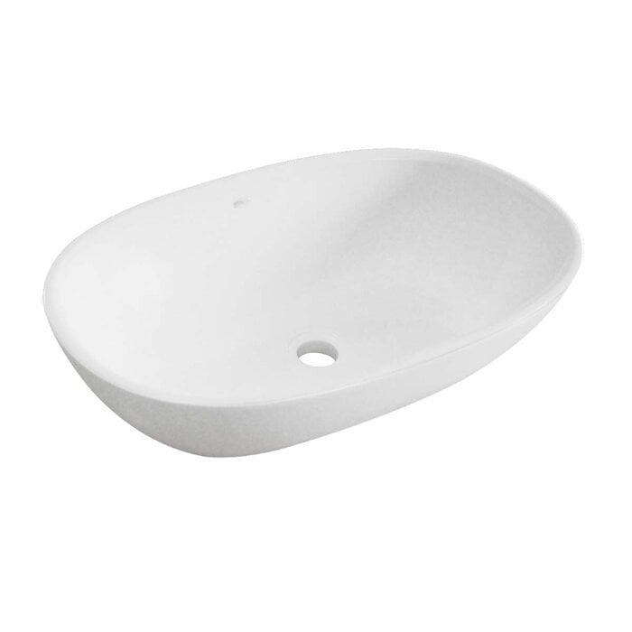Waskom Ruby Solid Surface White Matt 55,5x36x14,5cm