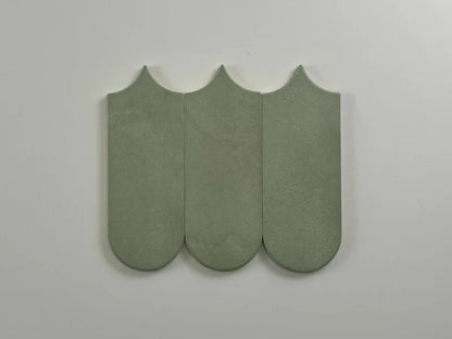 Alure Sage visschub wandtegel 8x21,5