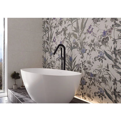 Wandtegel Borneo White Peek decor 60x120 rett - WDtegels