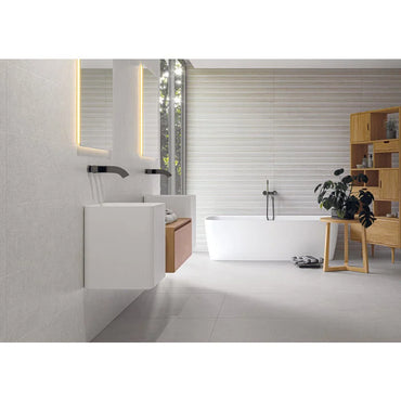 Borneo White wandtegel 30x75 rett - WDtegels