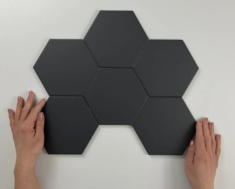 Hexagon Timeless Black mat 15x17 - WDtegels