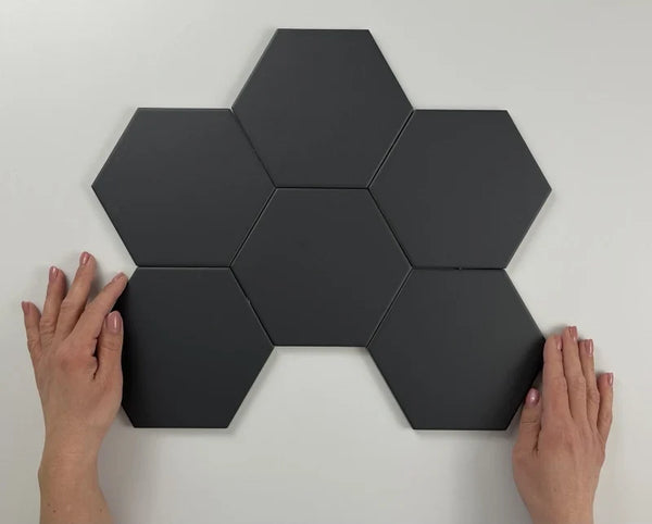 Hexágono Timeless Negro mate 15x17