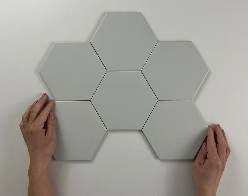 Hexagon Timeless Pearl mat 15x17 - WDtegels