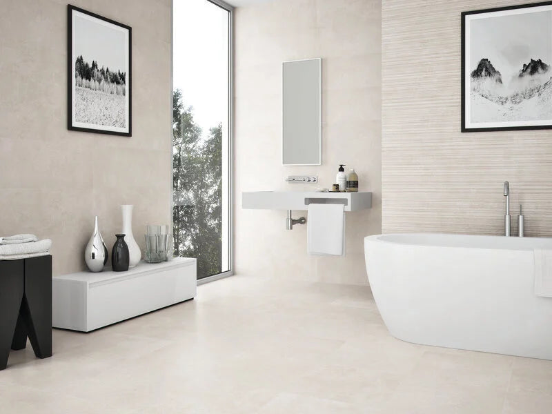 Neutra Cream 60x60 vloertegels / wandtegels met Antislipwaarde R11 - WDtegels