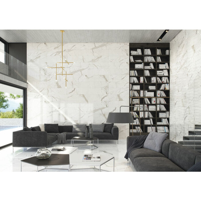 Statuario glans 60x60 rett - WDtegels