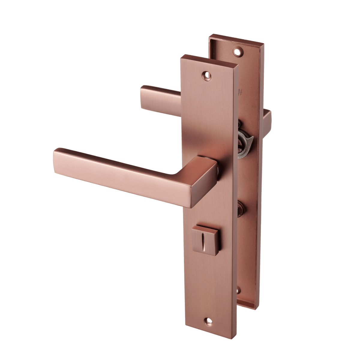 Deurklink Collodi in koper met WC-sluiting 63 mm