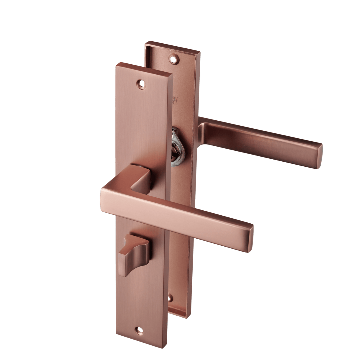Deurklink Collodi in koper met WC-sluiting 63 mm