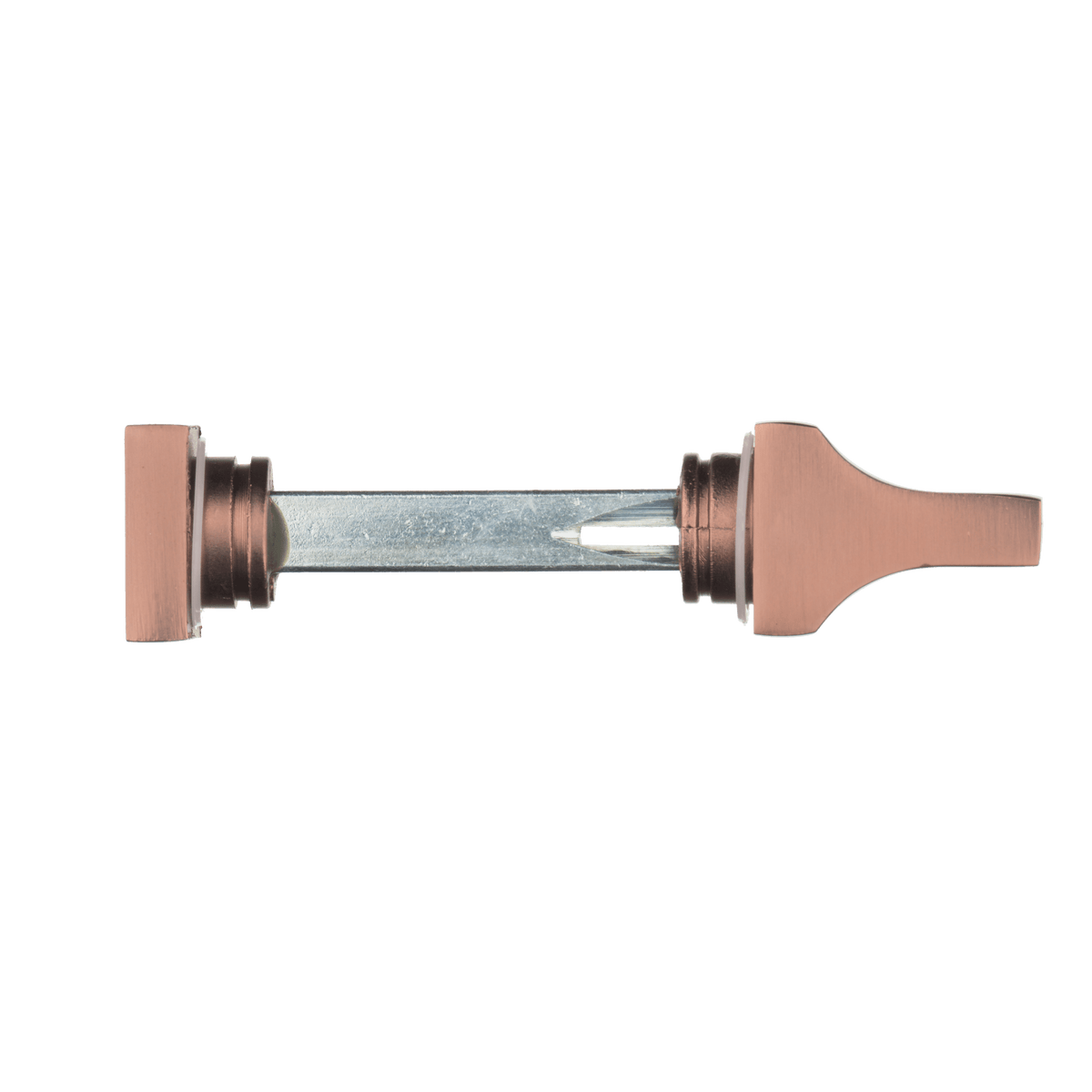 Draaiknop en sluitstift van deurklink Collodi in koper met WC-sluiting 63 mm